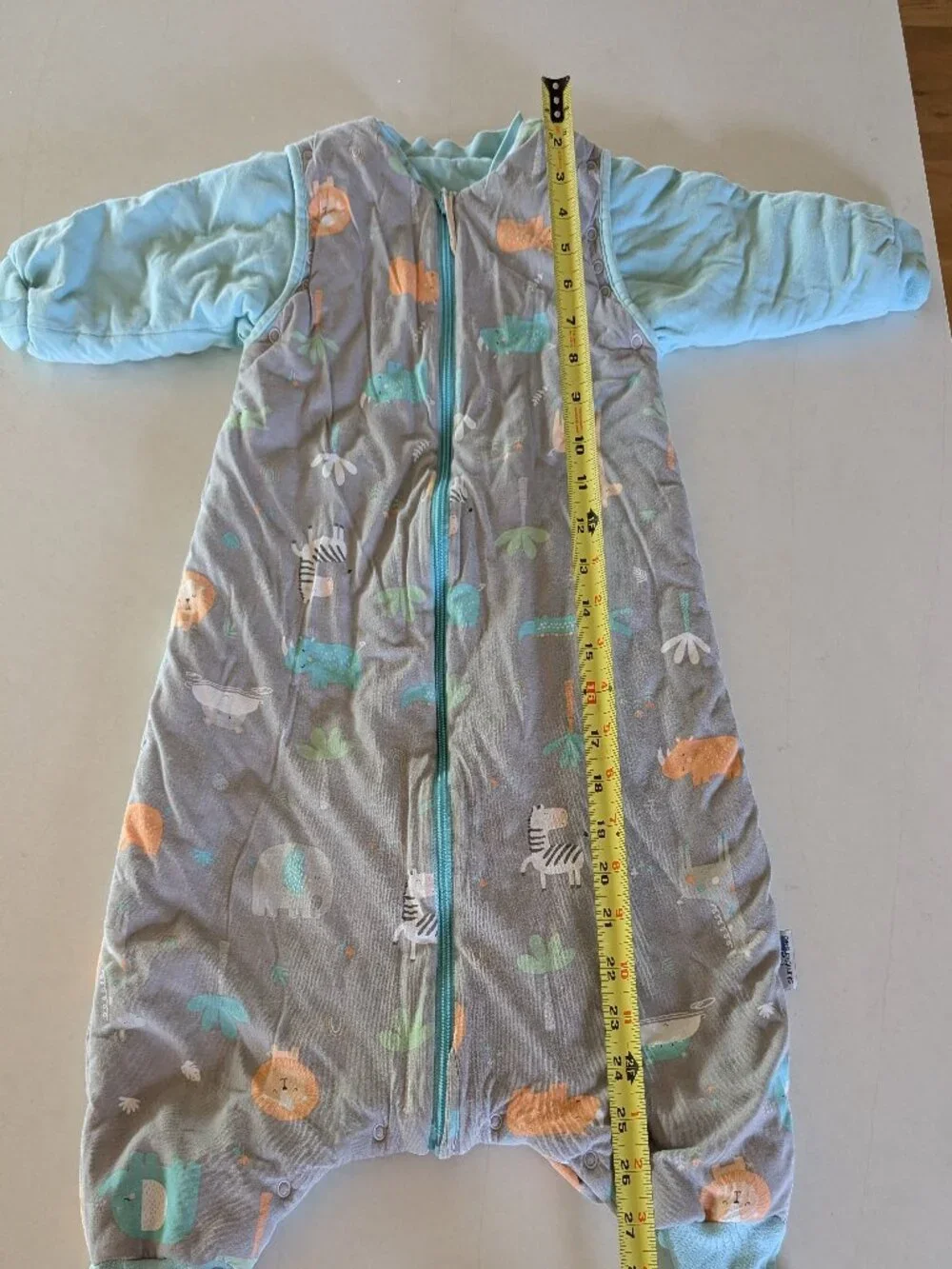 Organic Sleeping Bag with Feet & Foldable Feet Covers - 3.5 TOG